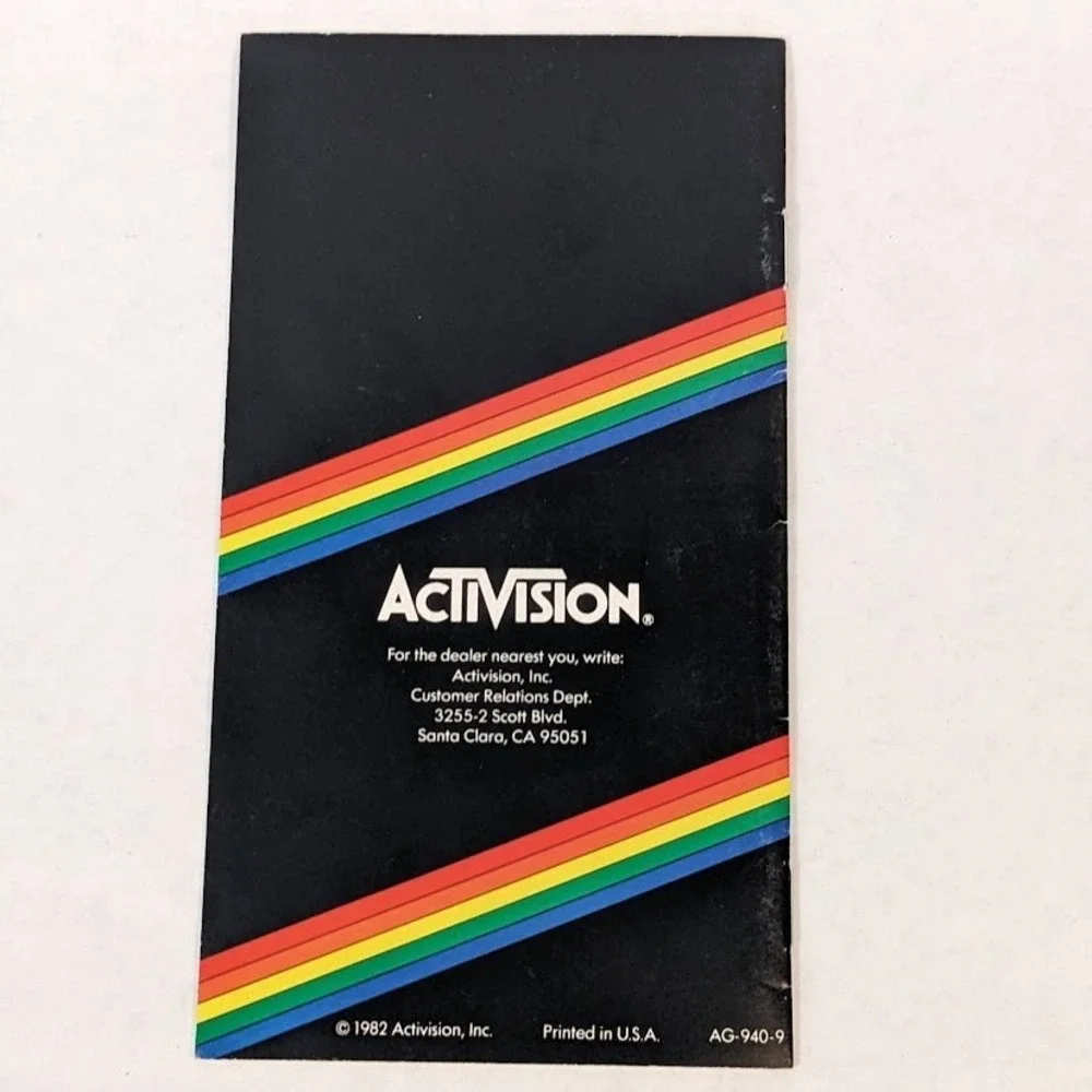 Vintage Atari Video Game Cartridge Mini Product Catalog Game Insert Lot 1982-83